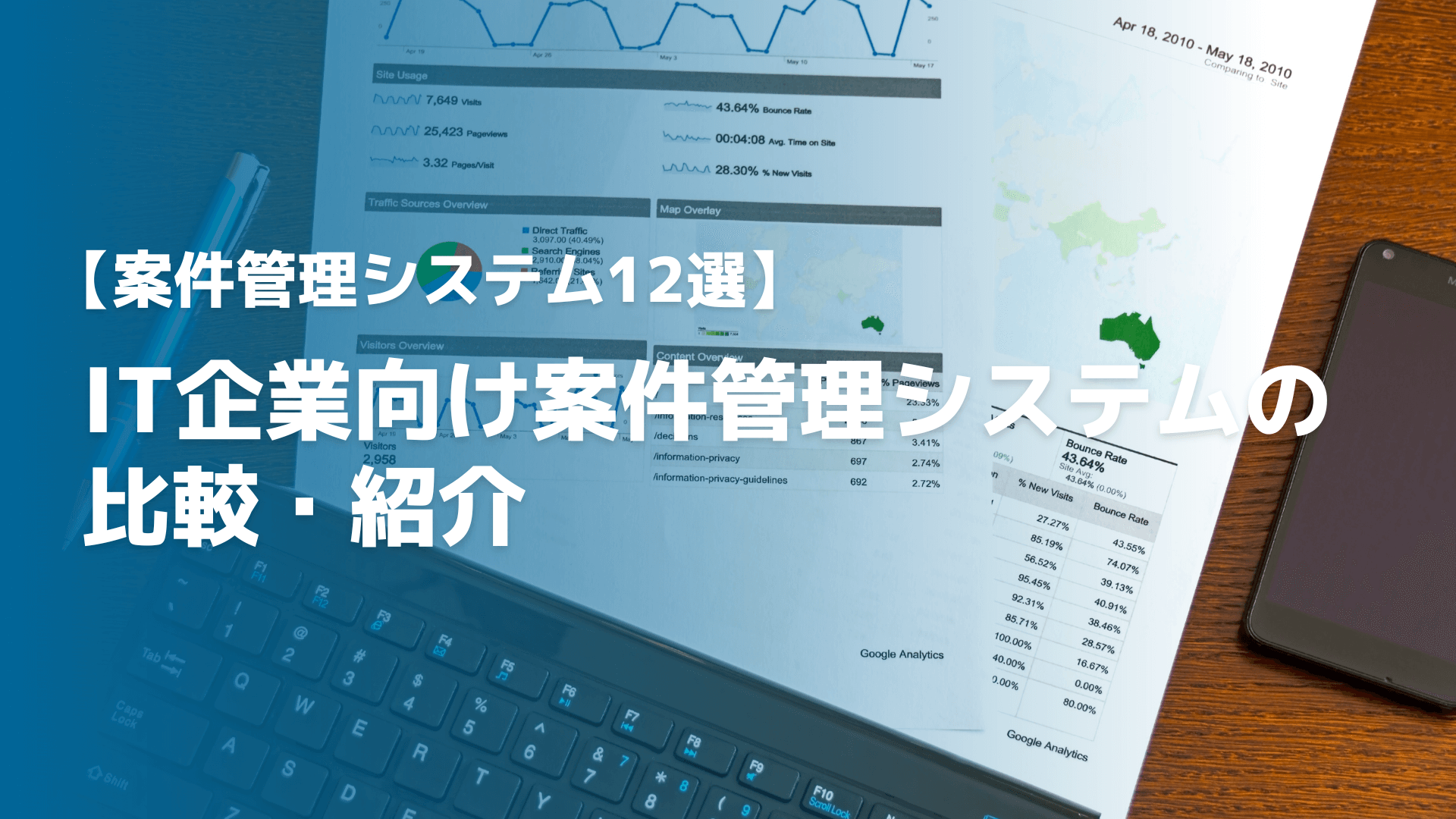 【案件管理システム12選】IT企業向け案件管理システムの比較・紹介