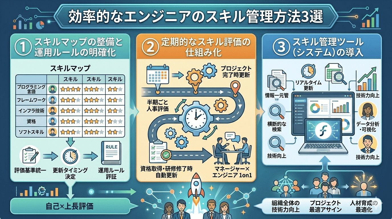 効率的なエンジニアのスキル管理方法3選