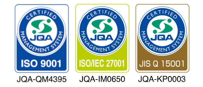 JQA・ISO認証