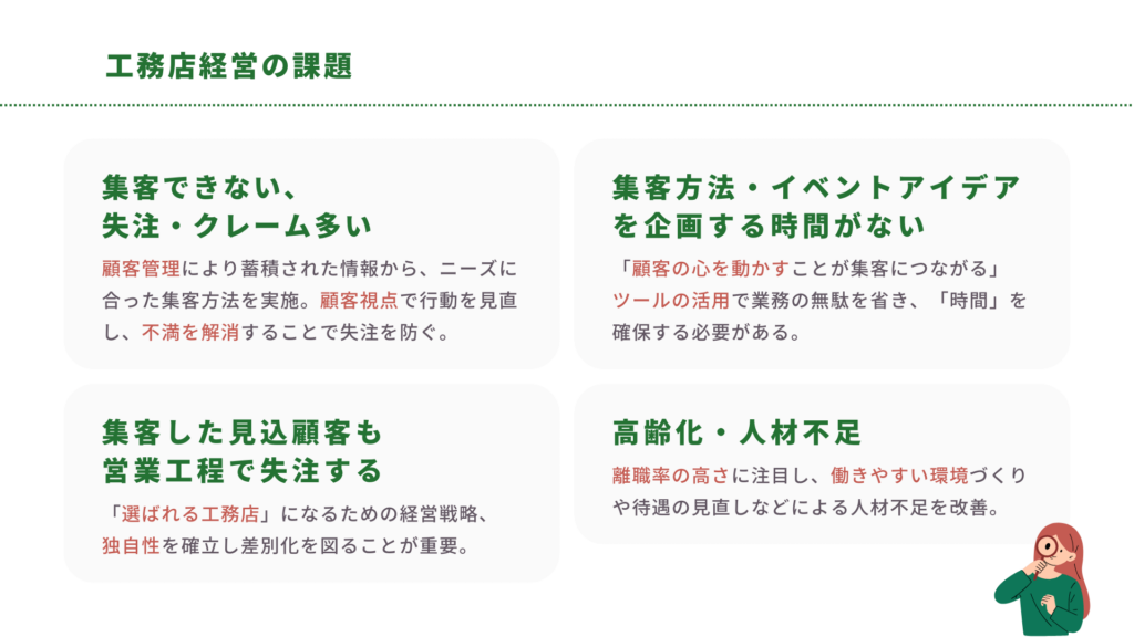 工務店経営の課題