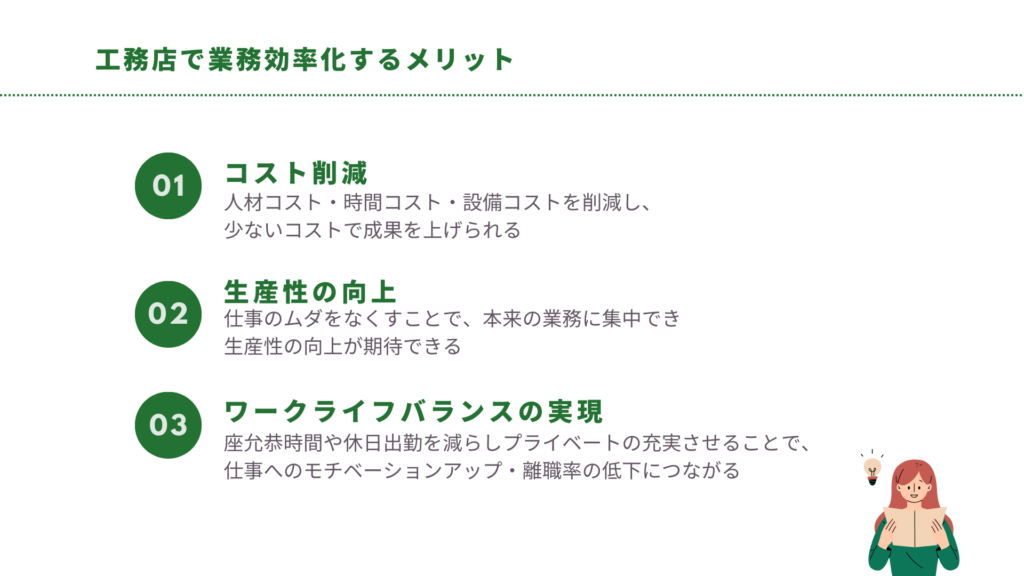 工務店で業務効率化をするメリット