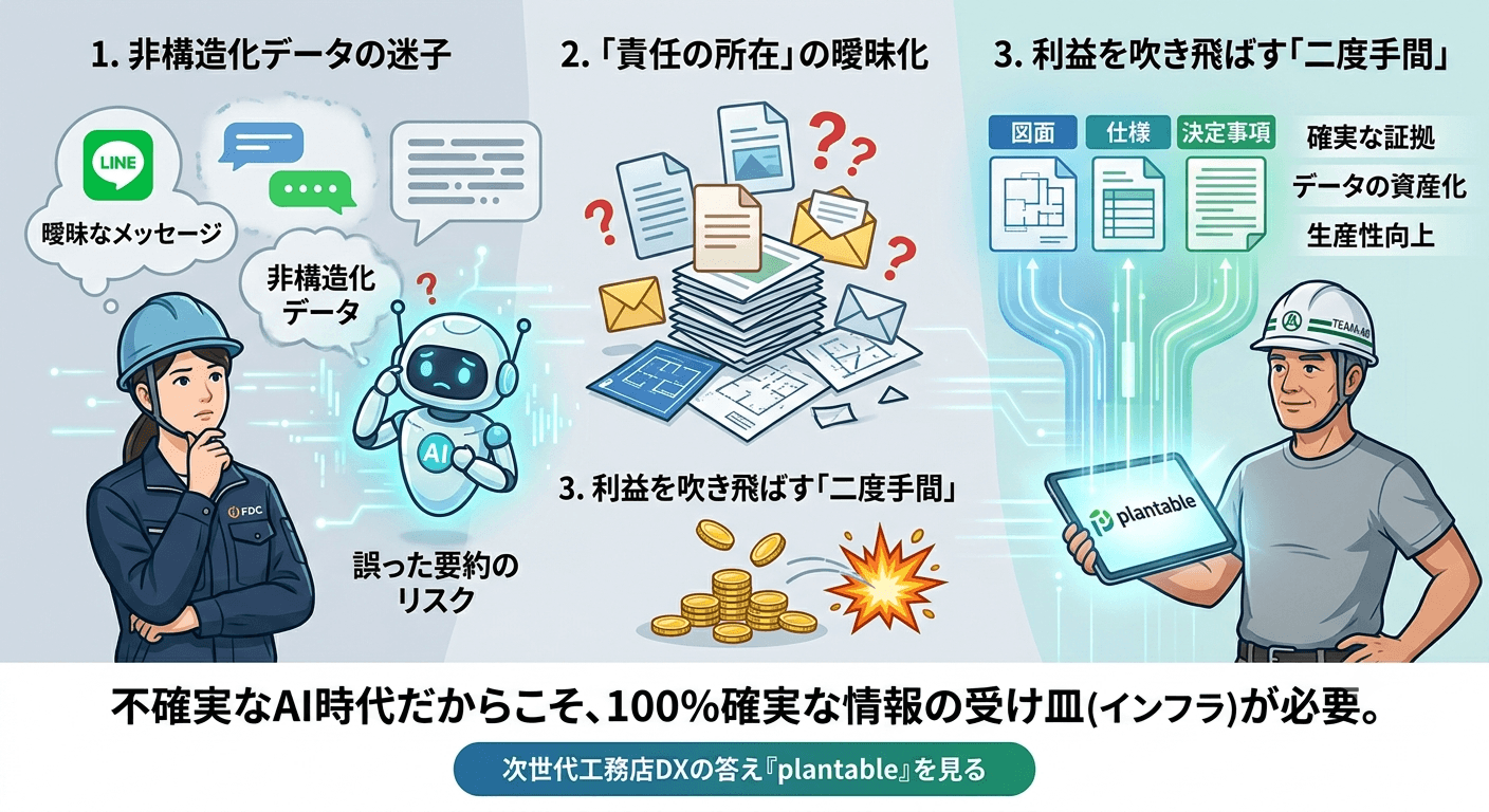 AI時代に汎用ツール（SNS・メール）が抱える3つのリスク