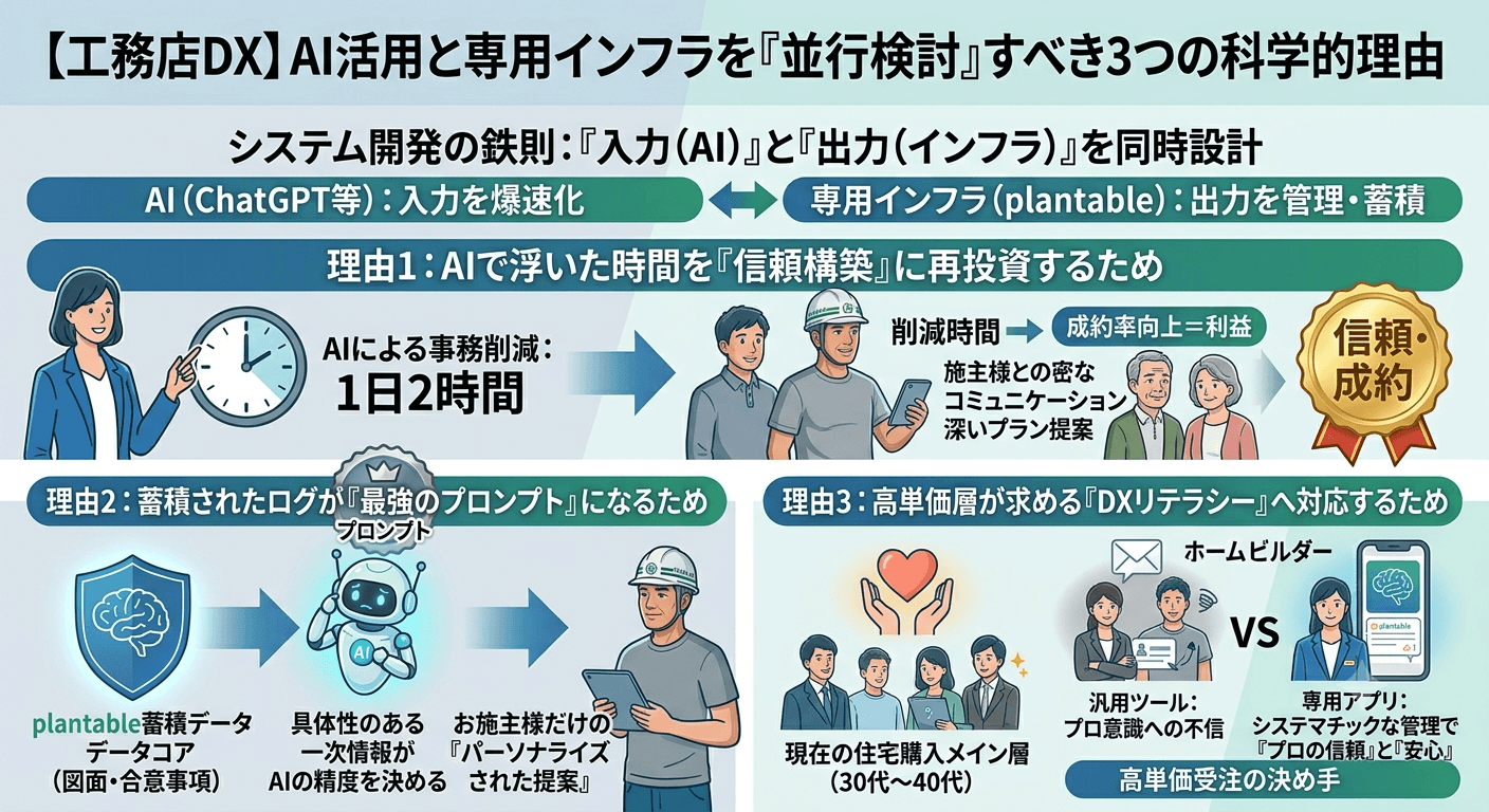 AI活用と専用インフラを「並行検討」すべき3つの科学的理由