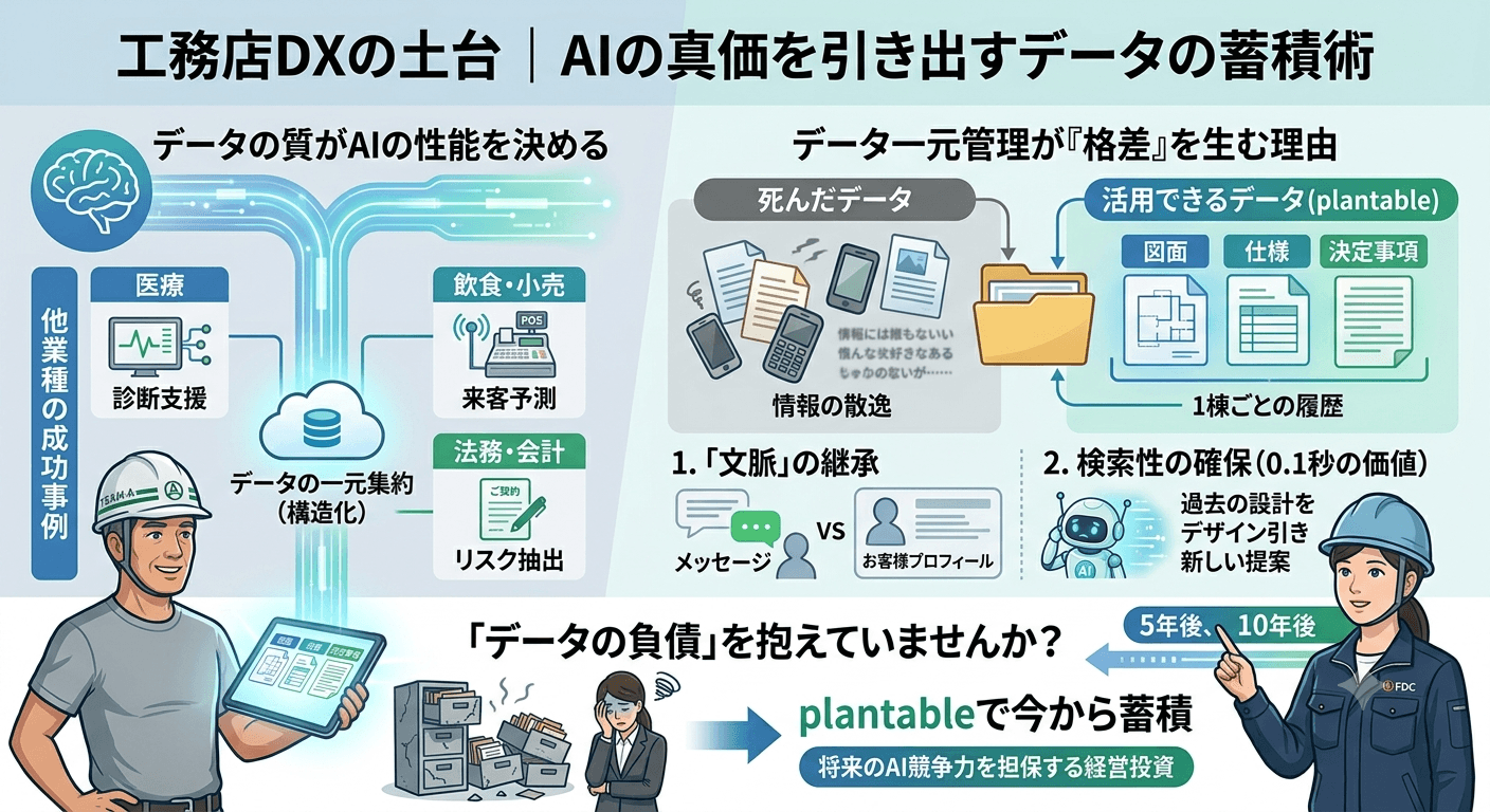 工務店DXの土台｜AIの真価を引き出すクラウドでのデータ蓄積術