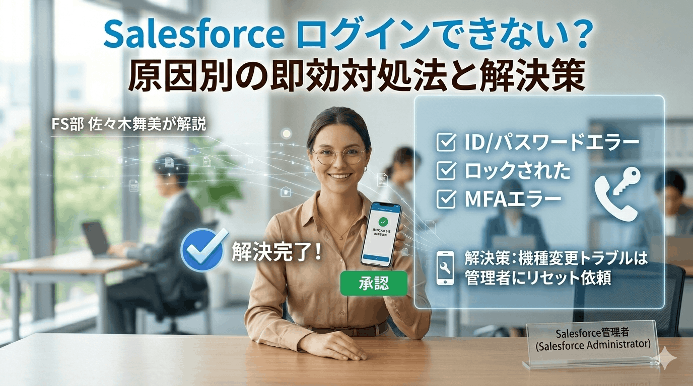 Salesforceログインできない？原因別の即効対処法と解決策