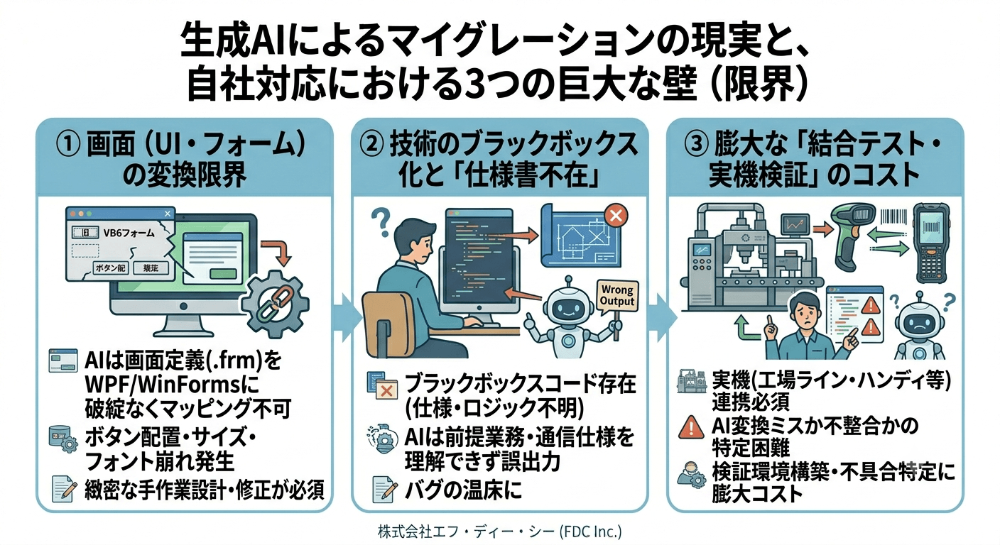 生成AIによるマイグレーションの現実と、自社対応における3つの限界